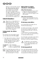 Preview for 12 page of Parkside PBHA 12 A1 Original Instructions Manual