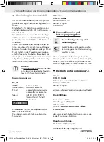 Preview for 14 page of Parkside PDKS 6.0 A1 Operation And Safety Notes