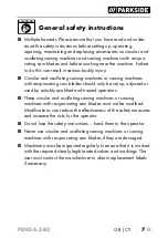 Preview for 10 page of Parkside PDKS 6.3 B3 Translation Of The Original Instructions