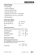 Preview for 112 page of Parkside PDKS 6.3 B3 Translation Of The Original Instructions