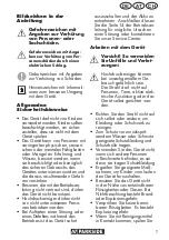 Preview for 7 page of Parkside PDRA 20-Li A1 Translation Of The Original Instructions