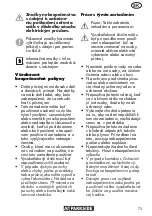 Preview for 73 page of Parkside PDRA 20-Li A1 Translation Of The Original Instructions