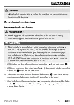 Preview for 88 page of Parkside PDSLG 12 A1 Translation Of The Original Instructions