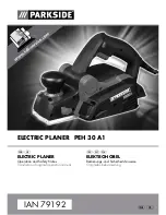 Parkside PEH 30 A1 ELECTRIC PLANER Operating And Safety Instructions Manual preview