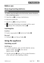 Preview for 12 page of Parkside PEPS 3 A1 Translation Of The Original Instructions