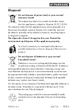 Preview for 14 page of Parkside PEPS 3 A1 Translation Of The Original Instructions