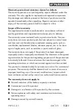 Preview for 16 page of Parkside PEPS 3 A1 Translation Of The Original Instructions