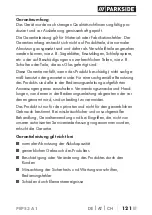 Preview for 124 page of Parkside PEPS 3 A1 Translation Of The Original Instructions