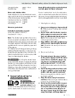 Preview for 7 page of Parkside PFBS 10.8 A1 Operation And Safety Manual