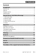 Preview for 4 page of Parkside PGG 15 E4 Operating Instructions Manual