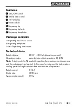 Preview for 6 page of Parkside PGG 15 E4 Operating Instructions Manual