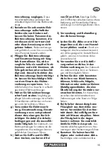 Предварительный просмотр 15 страницы Parkside PGKGA 40-Li B2 Translation Of The Original Instructions