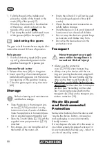 Preview for 68 page of Parkside PGKGA 40-Li B2 Translation Of The Original Instructions