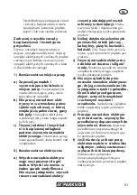 Предварительный просмотр 81 страницы Parkside PGKGA 40-Li B2 Translation Of The Original Instructions