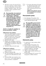 Preview for 74 page of Parkside PHD 170 C2 Original Instructions Manual