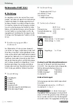 Preview for 6 page of Parkside PHET 15 A1 Operation And Safety Notes