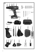 Предварительный просмотр 3 страницы Parkside PKGA 20-Li B1 Original Instructions Manual