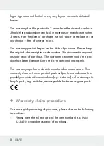 Preview for 38 page of Parkside PKLL 7 C3 Translation Of The Original Instructions