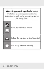 Preview for 7 page of Parkside PLG 20 C1 Operation And Safety Notes