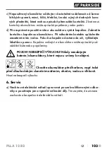 Preview for 108 page of Parkside PLLA 12 B2 Original Instructions Manual