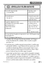 Preview for 30 page of Parkside PLS 48 C1 Translation Of The Original Instructions