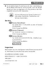 Preview for 98 page of Parkside PLS 48 C1 Translation Of The Original Instructions