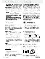 Preview for 10 page of Parkside PMFW 280 A2 Operation Manual