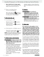 Preview for 12 page of Parkside PMFW 280 A2 Operation Manual