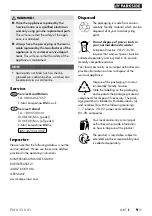 Предварительный просмотр 12 страницы Parkside PMK 550 A1 Translation Of The Original Instructions