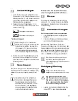 Предварительный просмотр 41 страницы Parkside PNTS 1500 A1 Translation Of Original Operation Manual