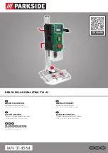 Parkside PTBM 710 A1 Operating And Safety Instructions, Translation Of Original Operating Manual предпросмотр