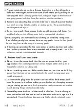 Preview for 11 page of Parkside PTSA 12 A1 Operating Instructions Manual