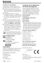 Предварительный просмотр 39 страницы Parkside PTSS 1200 B1 Translation Of The Original Instructions