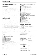 Предварительный просмотр 79 страницы Parkside PTSS 1200 B1 Translation Of The Original Instructions