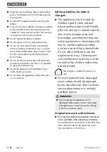 Preview for 8 page of Parkside PVA 20-Li A1 Original Instructions Manual