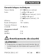 Предварительный просмотр 46 страницы Parkside PWCA 20-Li A1 Short Manual