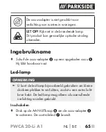 Предварительный просмотр 70 страницы Parkside PWCA 20-Li A1 Short Manual