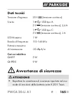 Предварительный просмотр 170 страницы Parkside PWCA 20-Li A1 Short Manual