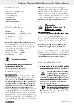 Preview for 97 page of Parkside PWS 125 A1 Operation And Safety Notes