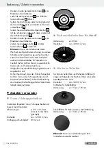 Preview for 106 page of Parkside PWS 125 A1 Operation And Safety Notes