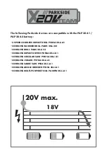 Preview for 5 page of Parkside PWSA 20-Li A1 Operating Instructions Manual