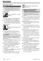 Preview for 15 page of Parkside PWSA 20-Li A1 Operating Instructions Manual