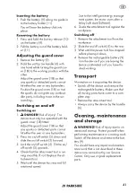 Preview for 41 page of Parkside PWSAM 20-Li A1 Translation Of The Original Instructions