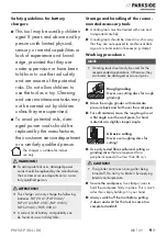 Preview for 17 page of Parkside PWSAP 20-Li D4 Translation Of The Original Instructions