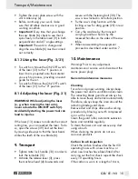 Preview for 20 page of Parkside PZKS 1500 B2 Operation And Safety Notes