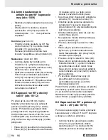 Preview for 101 page of Parkside PZKS 1500 B2 Operation And Safety Notes