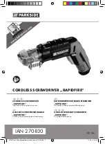 Parkside RAPIDFIRE Translation Of The Original Instructions preview