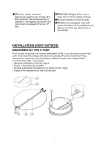 Предварительный просмотр 7 страницы Parmco RC6W500 Installation And Operating Instructions Manual