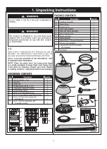 Предварительный просмотр 3 страницы Parrot Uncle BBCF444 Owner'S Manual