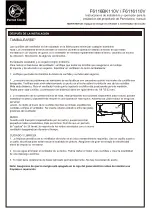 Preview for 19 page of Parrot Uncle F6116BK110V Installation & Operating Instructions Manual